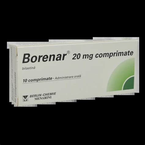 borenar|Borenar 20 mg x 10 comprimate